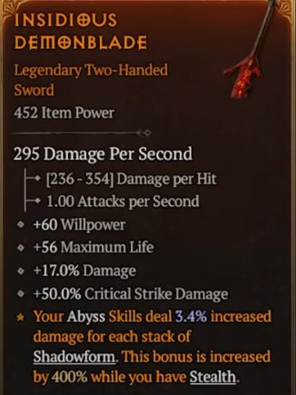 Insidious Demonblade